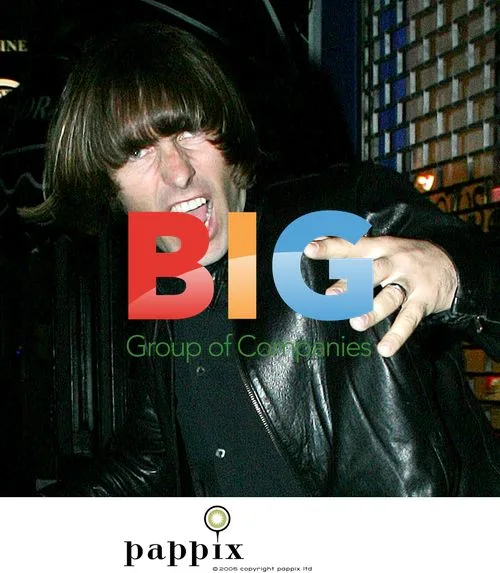 Liam Gallagher and son Gene do kung-fu moves