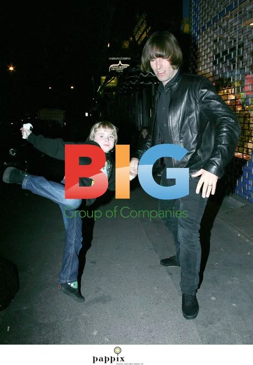 Liam Gallagher and son Gene show off martial arts
