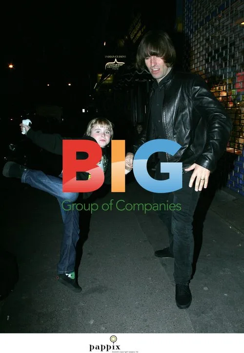 Liam Gallagher and son Gene in London
