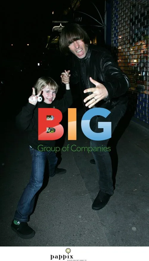 Liam Gallagher and son Gene do kung-fu in London