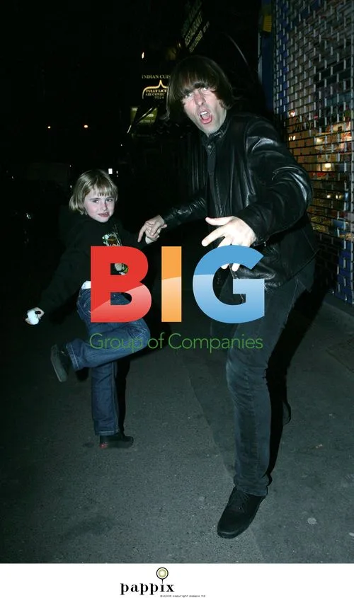 Liam Gallagher and son Gene practice kung-fu