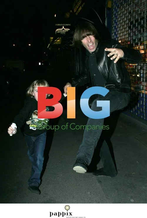 Liam Gallagher and son Gene practice kung-fu