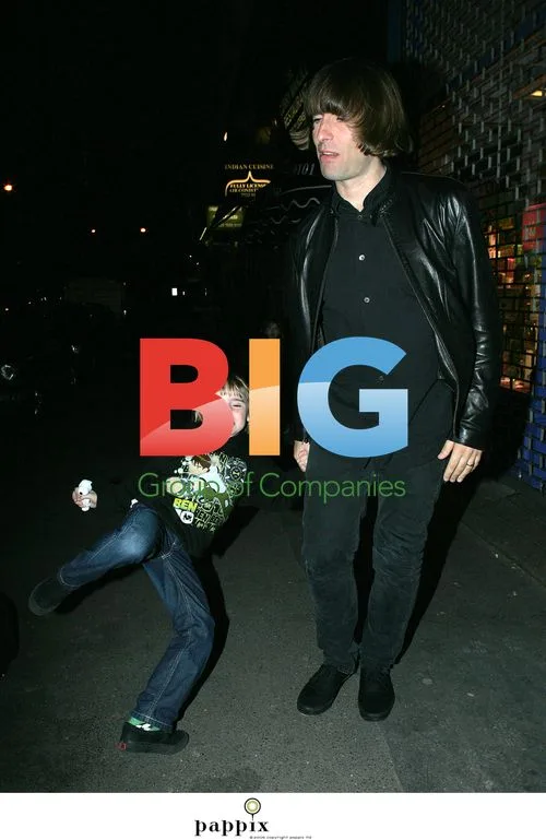 Liam Gallagher and Son Gene Kung-Fu in London