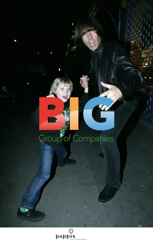 Liam Gallagher and son Gene practice kung-fu