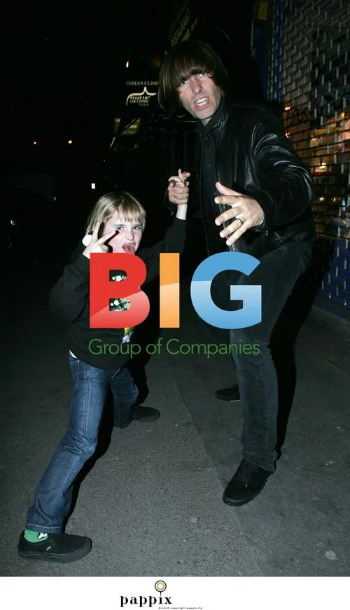Liam Gallagher and son Gene do kung-fu in London