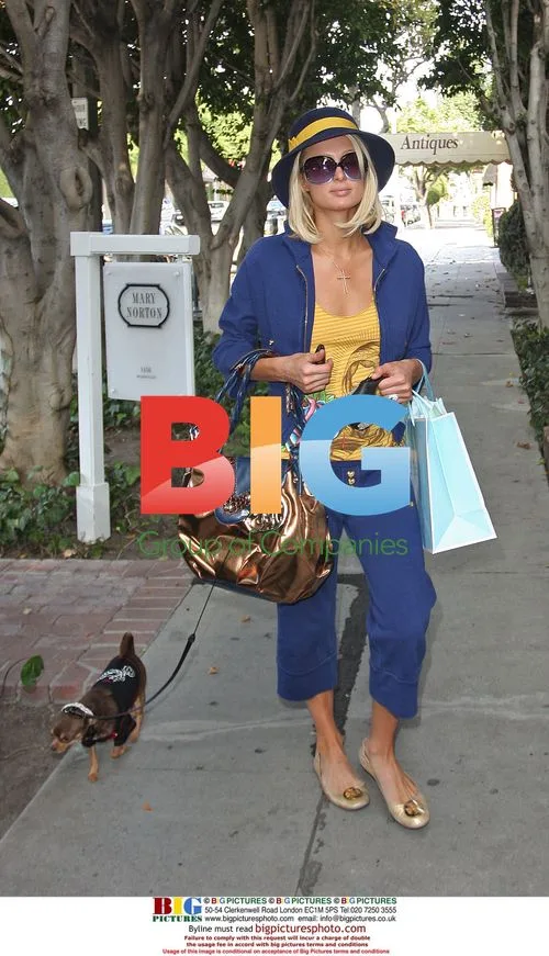 Paris Hilton visits Kate Somerville Spa