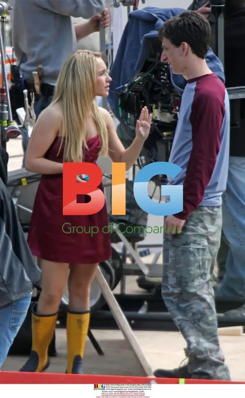 Hayden Panettiere on the set of "I Love You Beth Cooper"