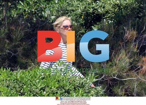 Sharon Stone Relaxing in Cap d'Antibes