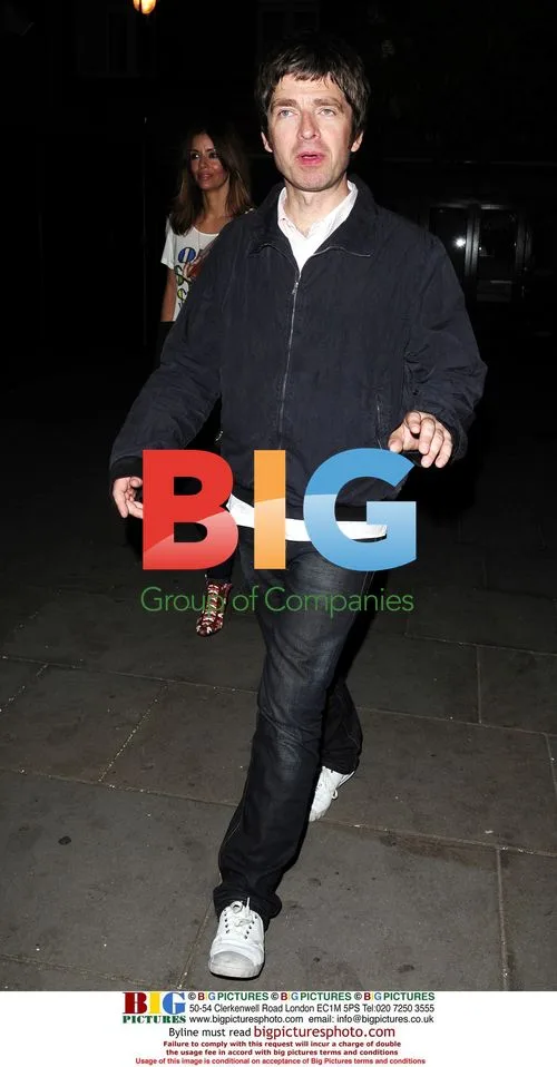 Noel Gallagher and Sara MacDonald leave Bungalow 8 Club