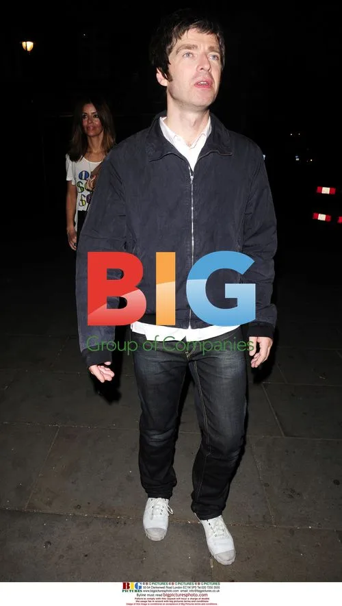 Noel Gallagher and Sara MacDonald leave Bungalow 8 Club