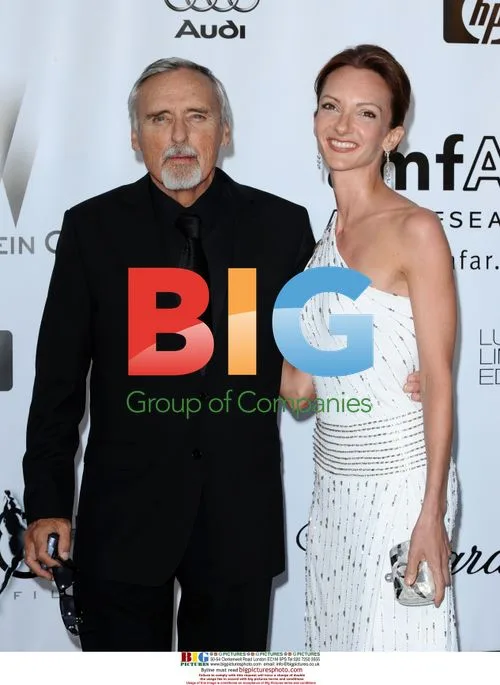 Dennis Hopper and Victoria Duffy at amfAR Cannes 2008