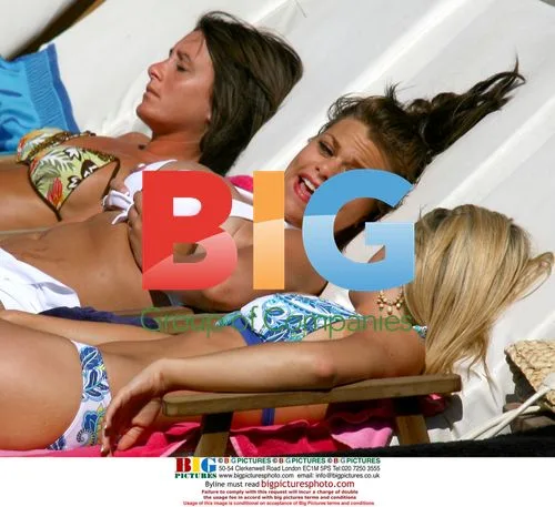 Jade Goody Sunbathing in Marbella