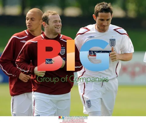 Rooney and Lampard at England training