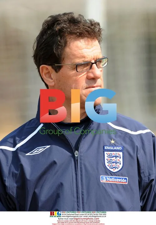 Fabio Capello at England training
