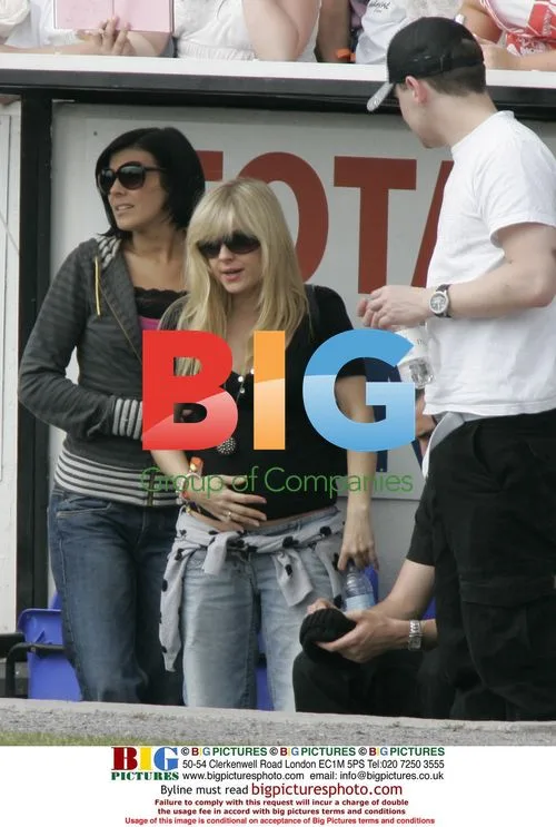 Tina O'Brien and Ryan Thomas at Charity Football Match