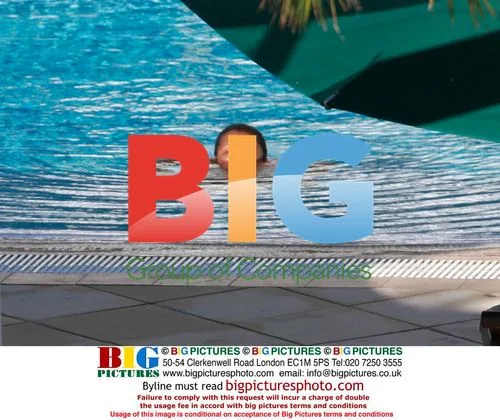 Katie Price and Family at Hotel Pool