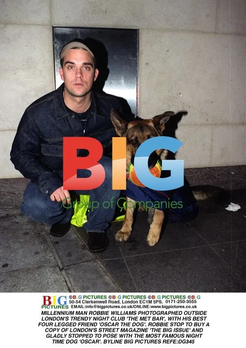 Robbie Williams and Oscar the Dog