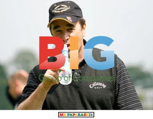 Nigel Mansell Playing Golf in Surrey