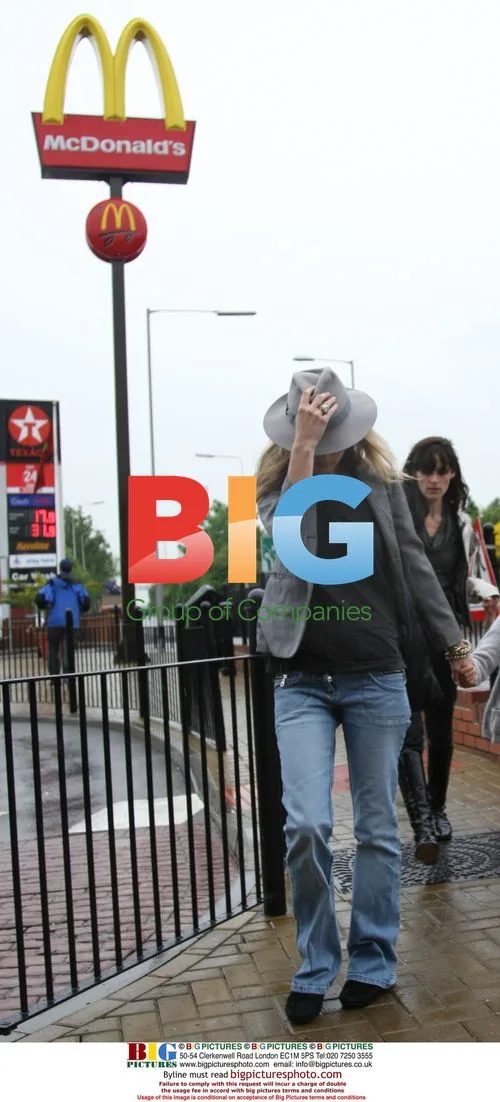 Kate Moss at McDonald's in Northolt