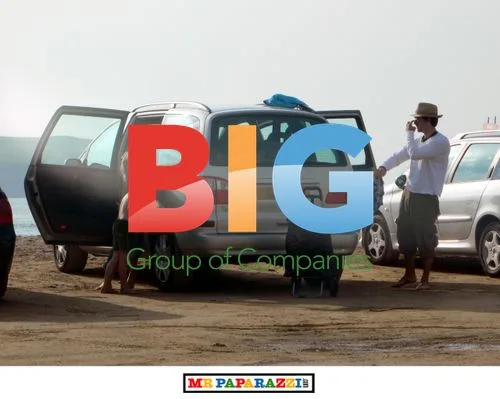Melinda Messenger and ex-husband on family holiday