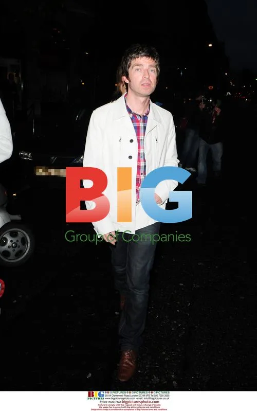 Noel Gallagher and Sara MacDonald at Percy and Reed launch
