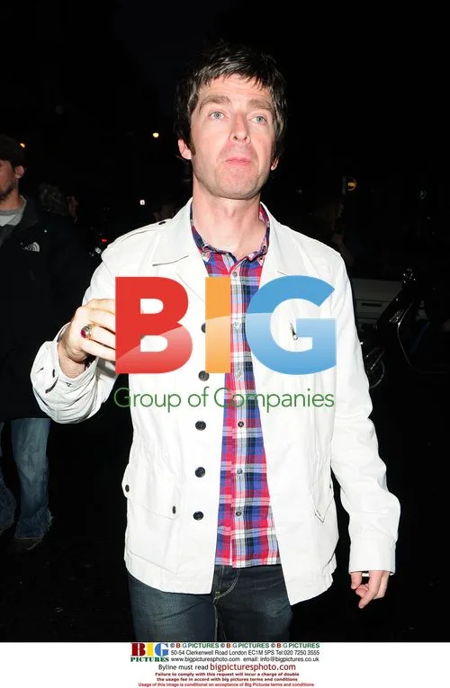 Noel Gallagher and Sara MacDonald at Percy and Reed party
