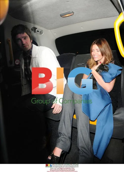 Noel Gallagher and Sara MacDonald at Percy and Reed launch party