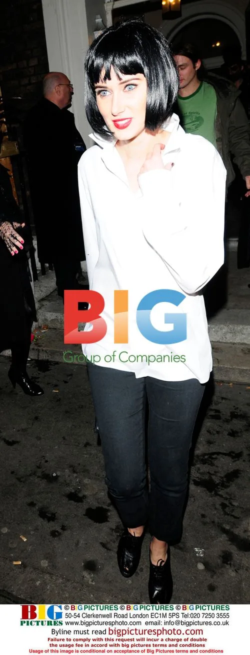 Kimberly Stewart leaves Halloween party in London
