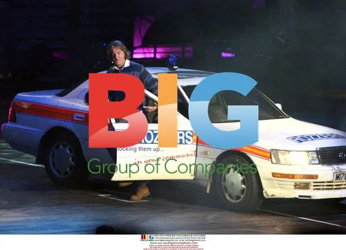 Clarkson, Hammond and May on Top Gear stage