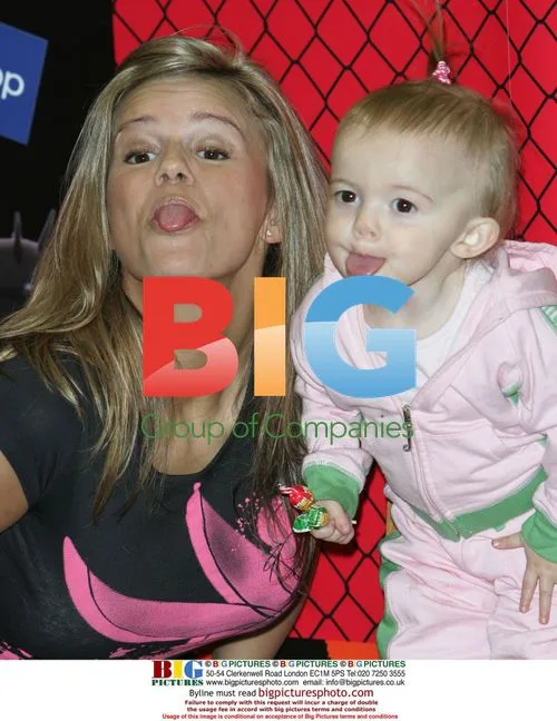 Kerry Katona and daughter Heidi at perfume launch