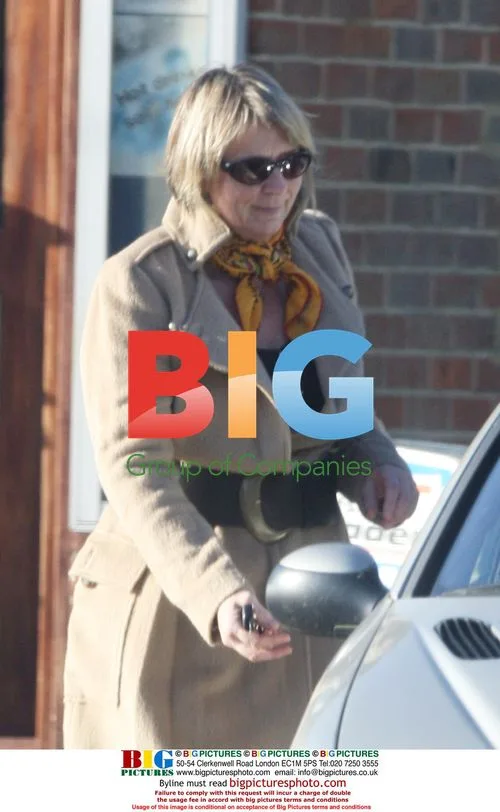 Fern Britton Sports Trendy Camel Coat