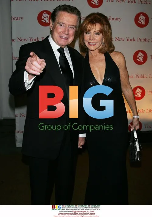 Regis Philbin and wife Joy at 2008 Library Lions Benefit