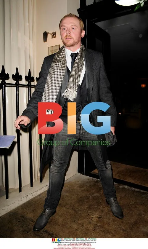 Simon Pegg at Top Man Awards, London