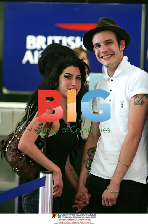Amy Winehouse and Blake Fielder-Civil at LAX