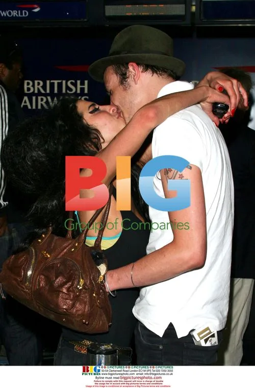 Amy Winehouse and Blake Fielder-Civil at LAX