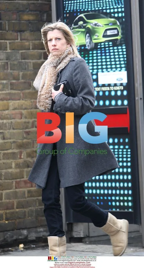 Actress Claire Goose in Winter Wear