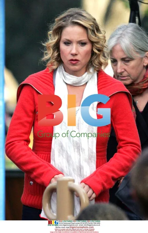 Christina Applegate on set of "Samantha Who?"