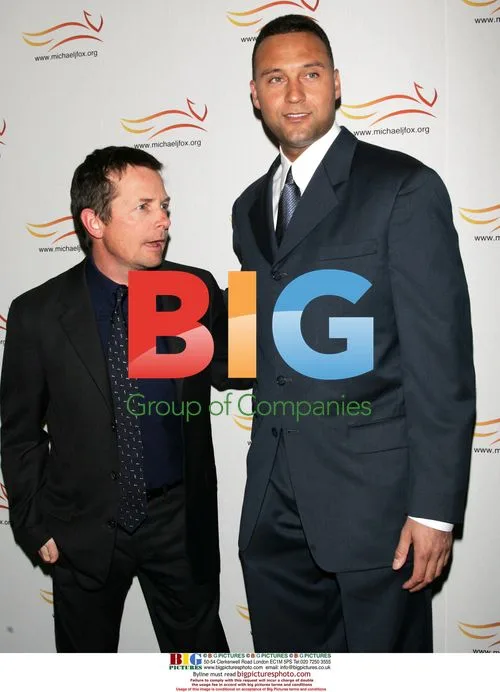 Michael J. Fox and Derek Jeter at MJ Fox Foundation Gala