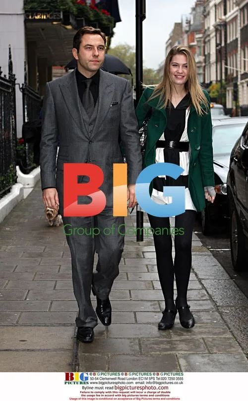 David William out with blonde in London