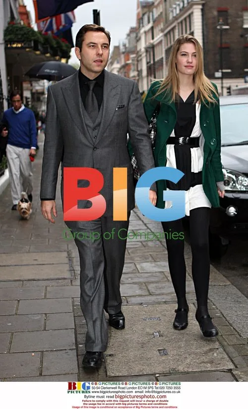 David William out in London with blonde woman