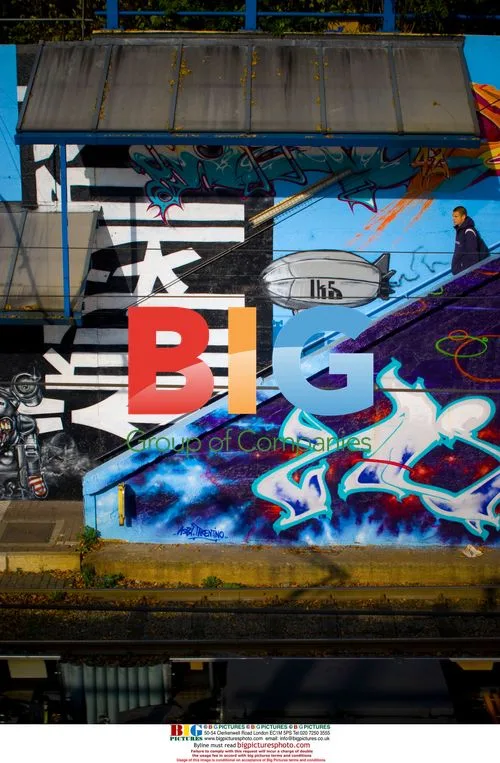 Europe's Largest Graffiti Mural in Laeken, Brussels