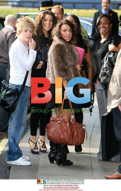 X Factor Contestants Leaving Dorchester Hotel
