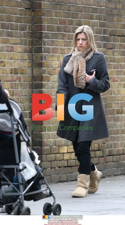 Actress Claire Goose dresses for cold in London