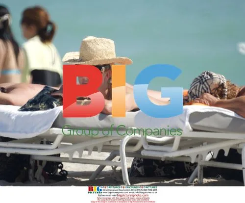 Grace Adams relaxes on Miami Beach