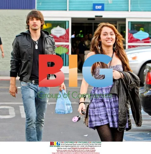 Miley Cyrus and Justin Gaston shopping in LA