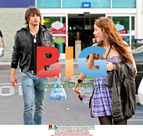 Miley Cyrus and Justin Gaston shopping in LA