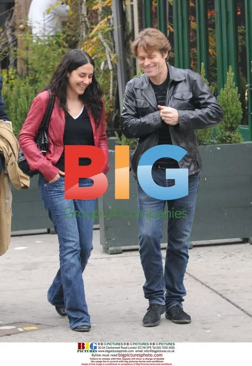 Willem Dafoe and wife take a walk in NYC