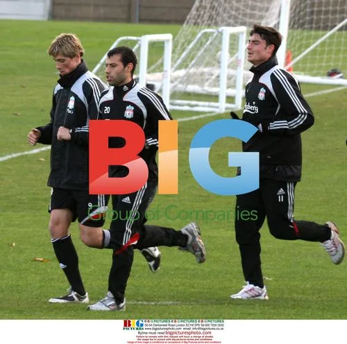 Liverpool Football Players at Melwood Training