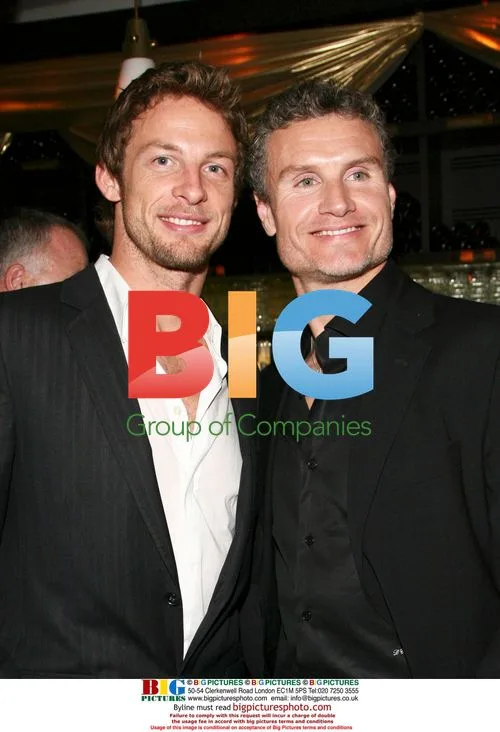 Jenson Button and David Coulthard at World Music Awards