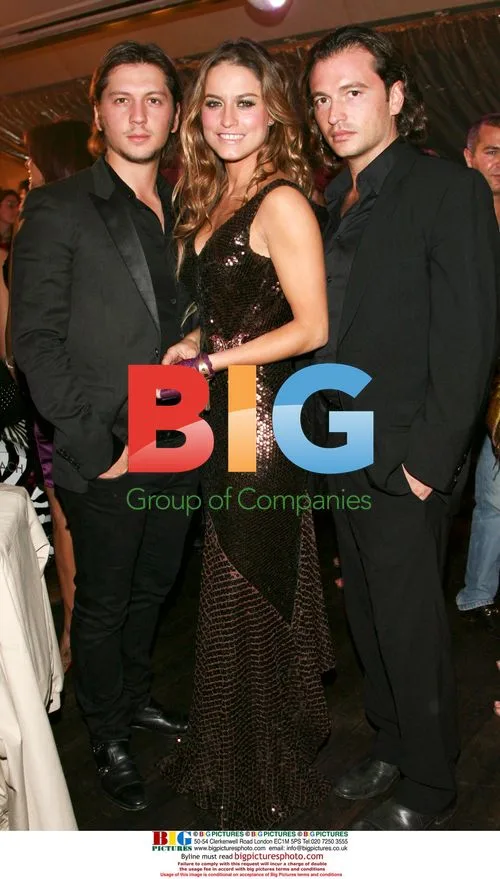 Michele Malenotti, Lola Ponce and Manuele Malenotti at World Music Awards